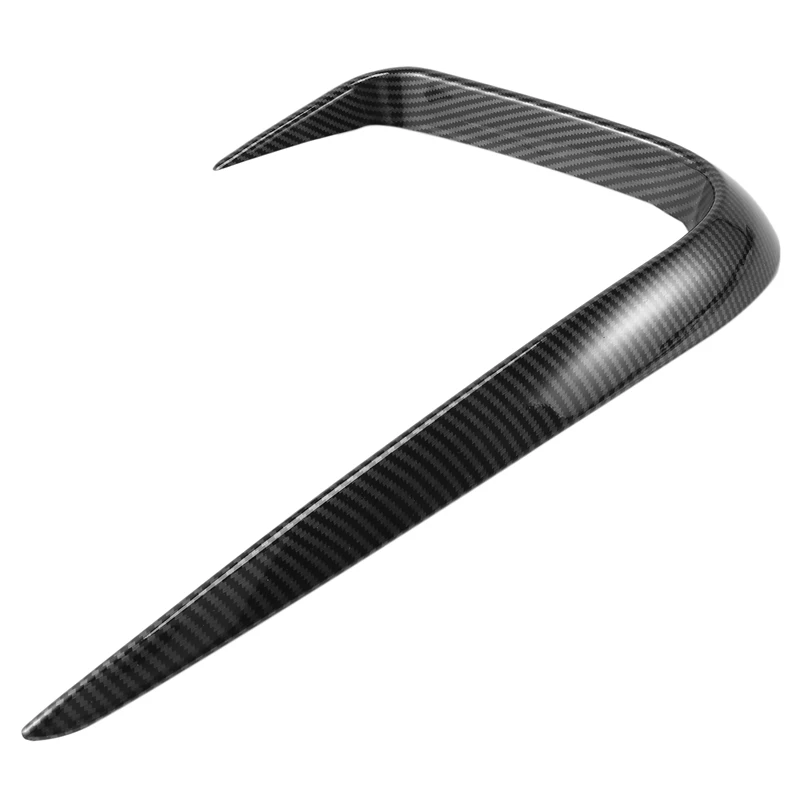 

Carbon Fiber Car Front Bumper Spoiler Air Knife Fog Lamp Eyebrow Cover Trim for Ford Explorer 2020 2021