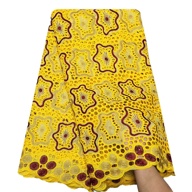 Чистый хлопок кружевная ткань для домашнего интерьера женское платье швейный