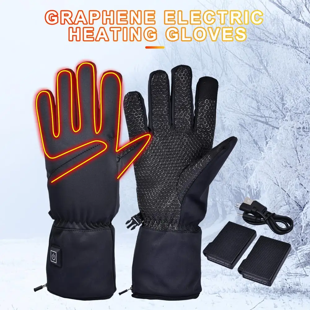 

Waterproof Motorcycle Heating Gloves Motocross Gloves Electric Heated Gloves 4000MHA Battery Powered Outdoor Ski Heating Gloves