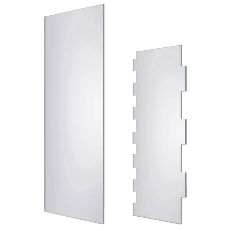 

12 Inch Acrylic Cake Scraper Smoother and 9.5 Inch Stripes Edge Side Cake Scraper Frosting Combs for Cream Cakes Smooth