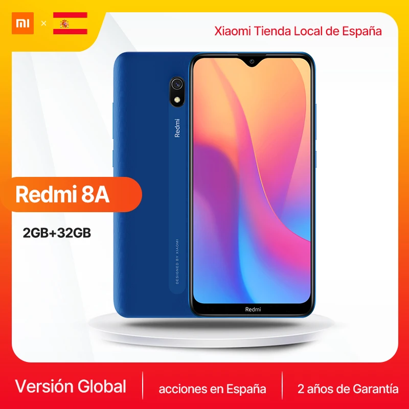 Смартфон Global Verision Xiaomi Redmi 8A 2 Гб 32 ГБ Восьмиядерный процессор Snapdragon 439 5000 мАч