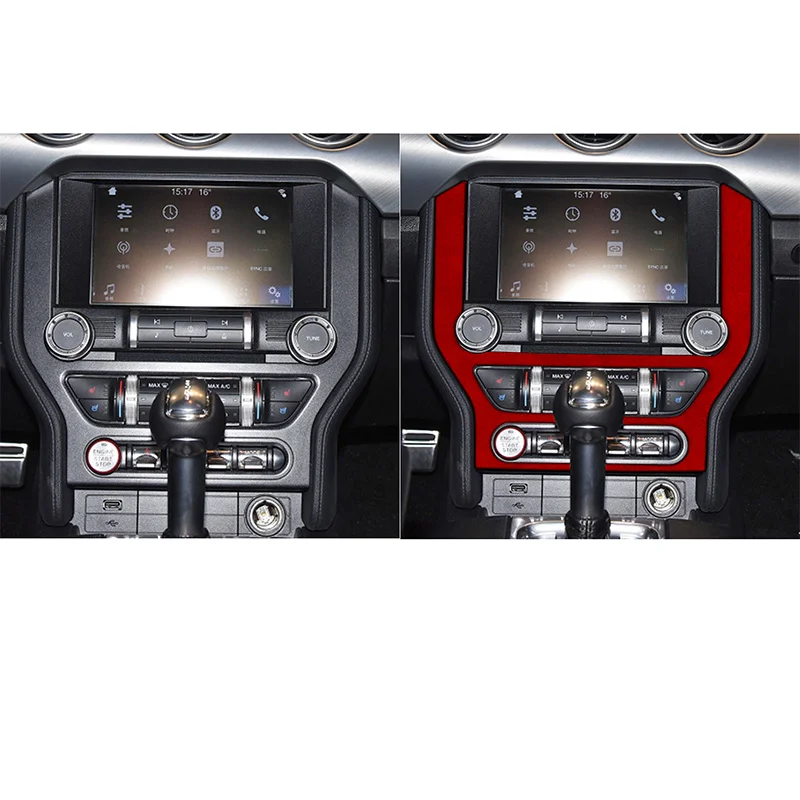 

Suitable for 15-19 Ford Mustang Navigation Panel Suede