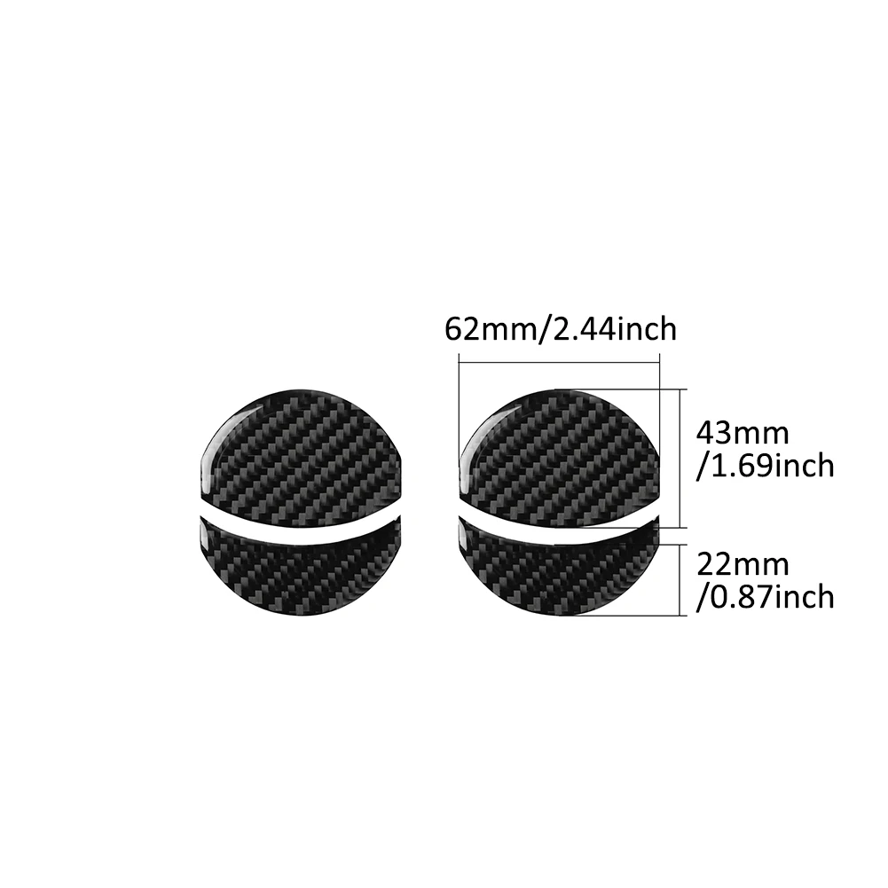 

4PCS Carbon Fiber Auto Interior Side Air Outlet Covers Car Stickers for Subaru BRZ Toyota 86 2013-2020