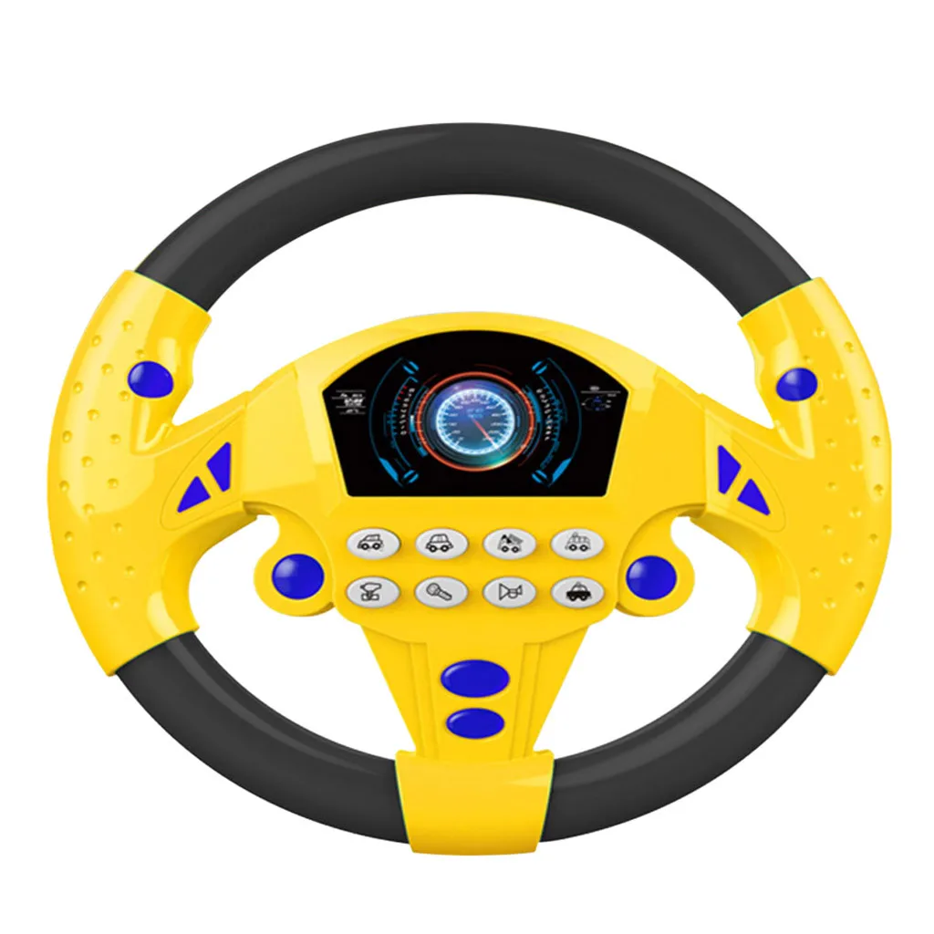 Children's Simulation Small Steering Wheel Copilots Simulated Toy Early Education Puzzle Sound Kids Gift 2020 |