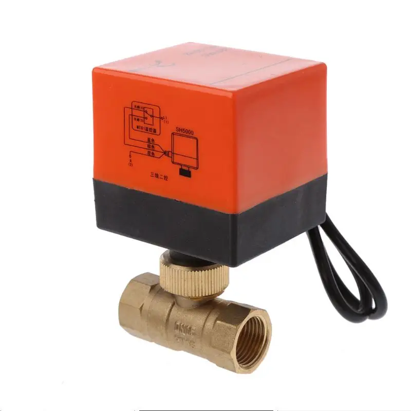 

Electric Motorized Brass Ball Valve DN15 AC 220V 2 Way 3-Wire with Actuator D0AC
