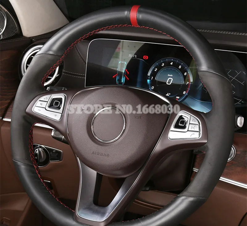 Отделка кнопки рулевого колеса для салона 8 шт. Benz E Class W213 S213 2017 2021 автомобильные