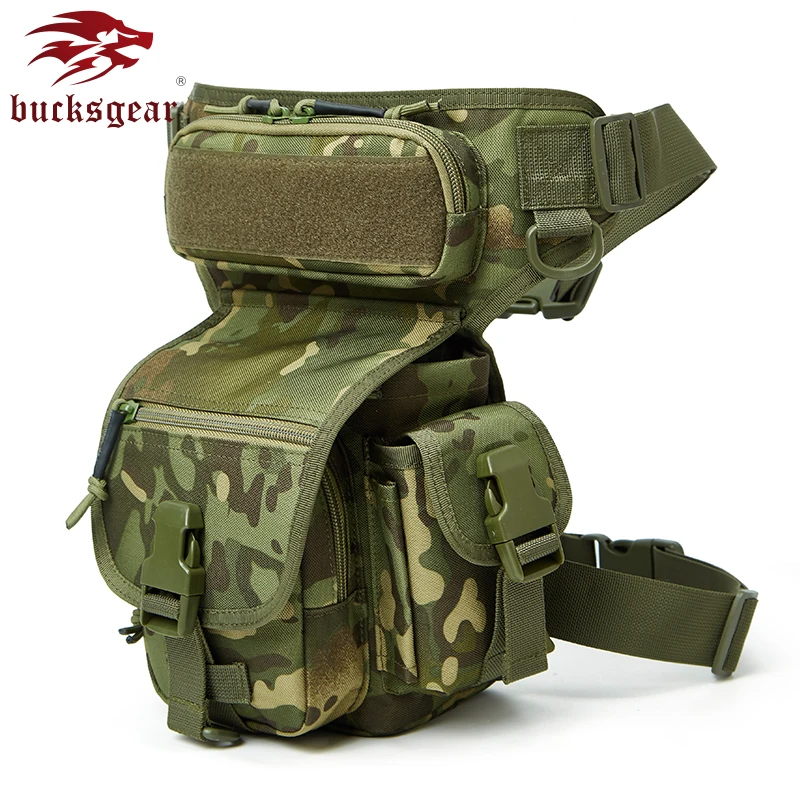 Factory Tactical Side Drop Leg Bag In Waist Bags Olive Drab Thigh Bag Leg For Tactical Gear Kits Waterproof Military Bag