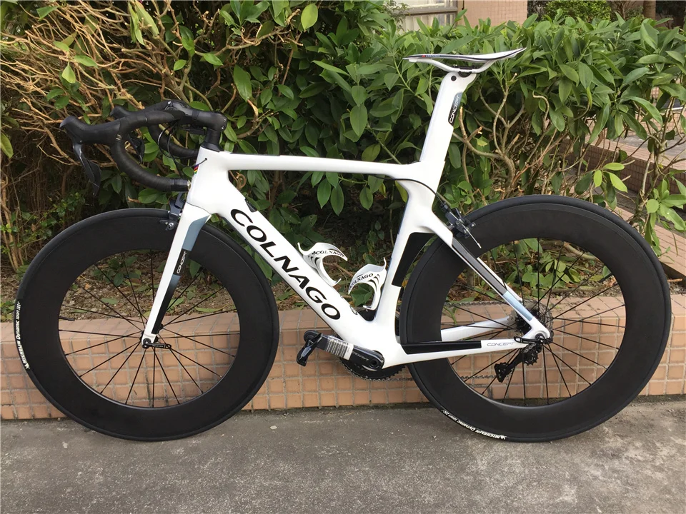Newest NJWH Colnago CONCEPT full Bicycle Complete carbon road bike With R8010 groupset 50mm carbon wheelset A271 hubs UPS
