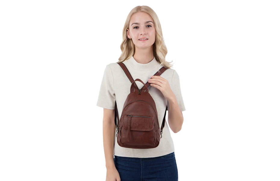Amelie galanti роскошный кожаный рюкзак женский дорожный мини рюкзак Mochilas Школьные сумки женская сумка на плечо модный