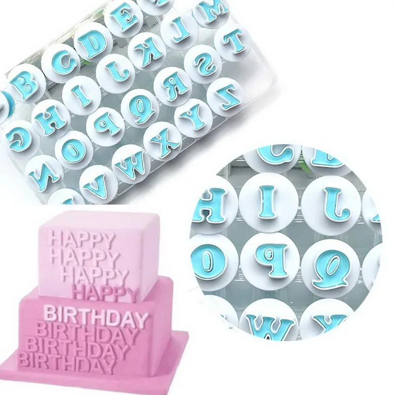 Верхний/прописные и строчные буквы алфавита цифры печенья набор из