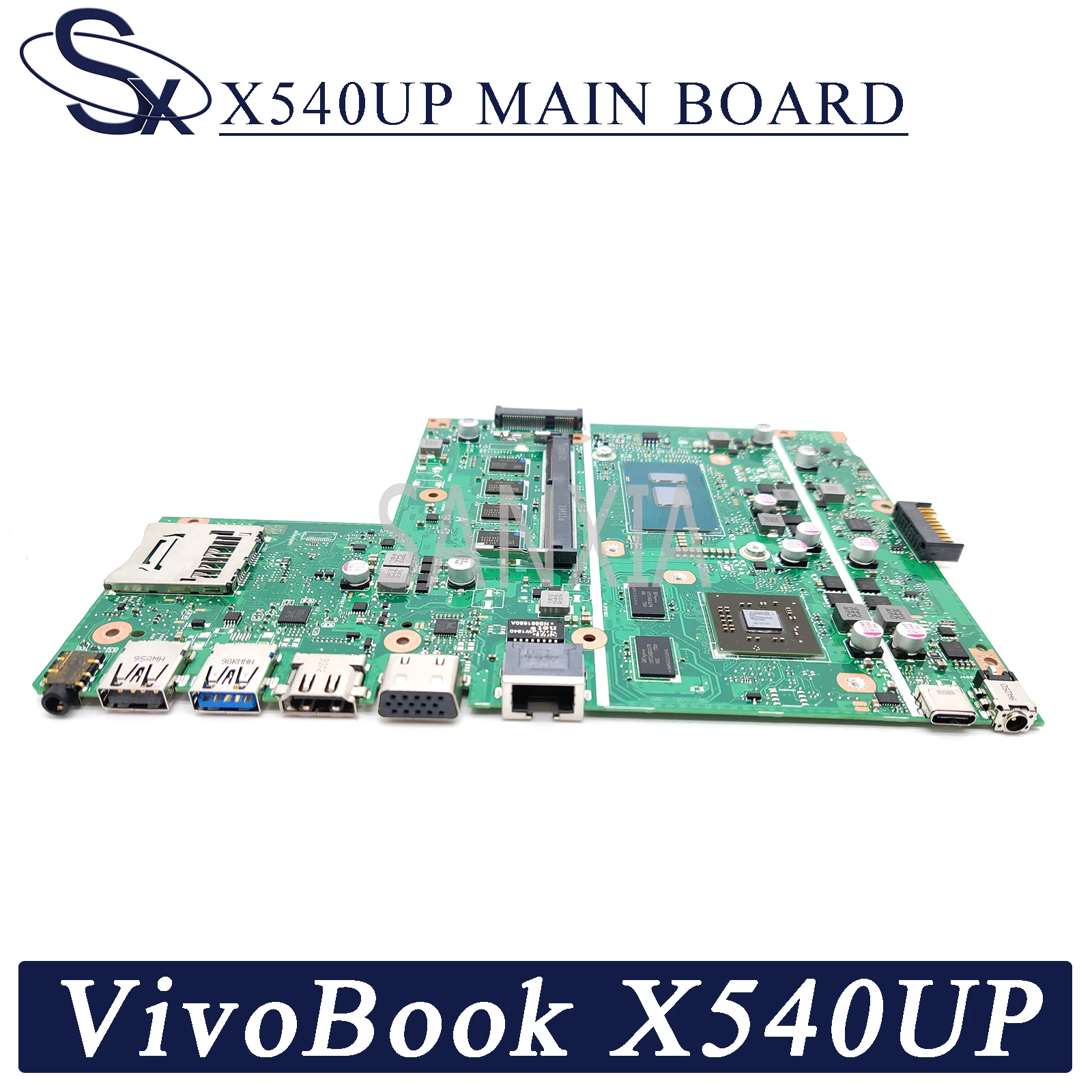 kefu x540up laptop motherboard for asus vivobook r540up r540u x540u f540u original mainboard 8gb ram i5 7200u r5 m420 2gb free global shipping
