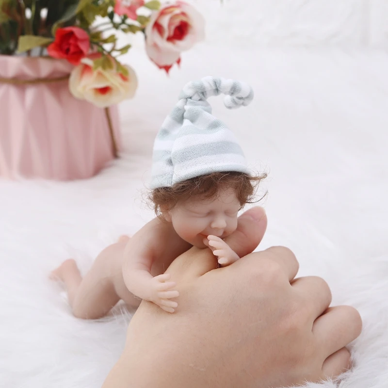 Прямая поставка миниатюрная кукла Reborns 6 дюймов кукла-девочка на все тело