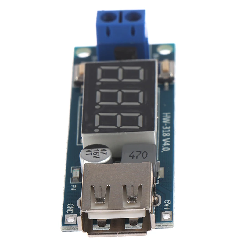 Цельнокроеное платье DC 6 40 5В 2A понижающий светодиодный вольтметр USB Напряжение