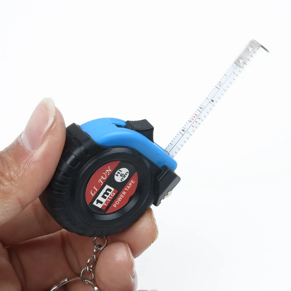 1 X Выдвижная Линейка Рулетка для измерения брелок мини карманный размер