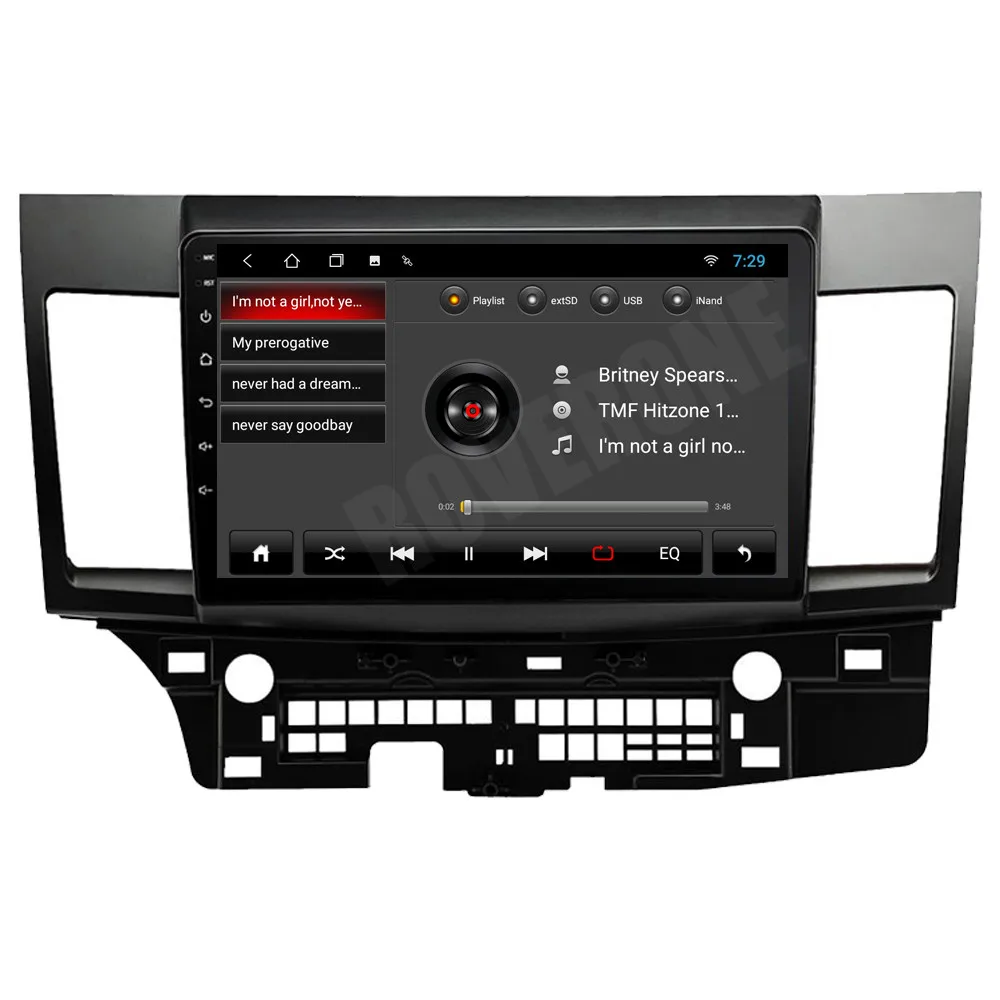 Автомагнитола для Mitsubishi Lancer 10 мультимедийная стерео-система на Android с GPS