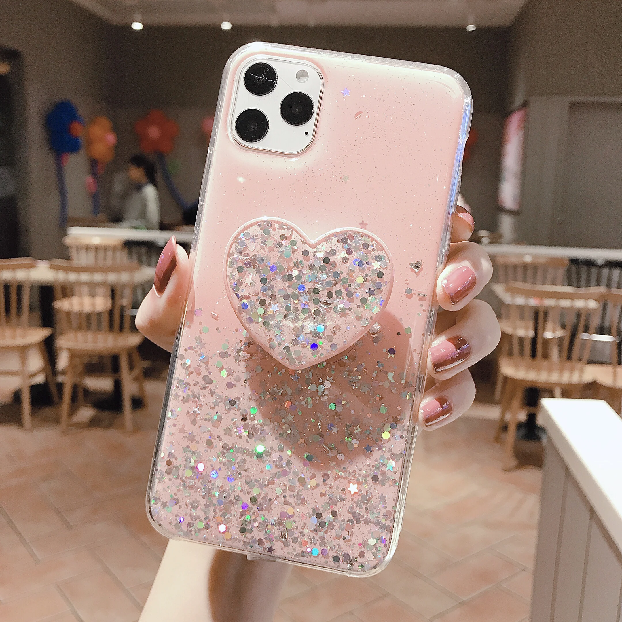 Чехол с блестящими звездами для iPhone 11 11Pro Max X XR XSMAX 7 8 6 6splus мягкая задняя крышка из