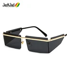 Солнцезащитные очки JackJad женские, без оправы, с боковыми линзами, ZE1260, 2020