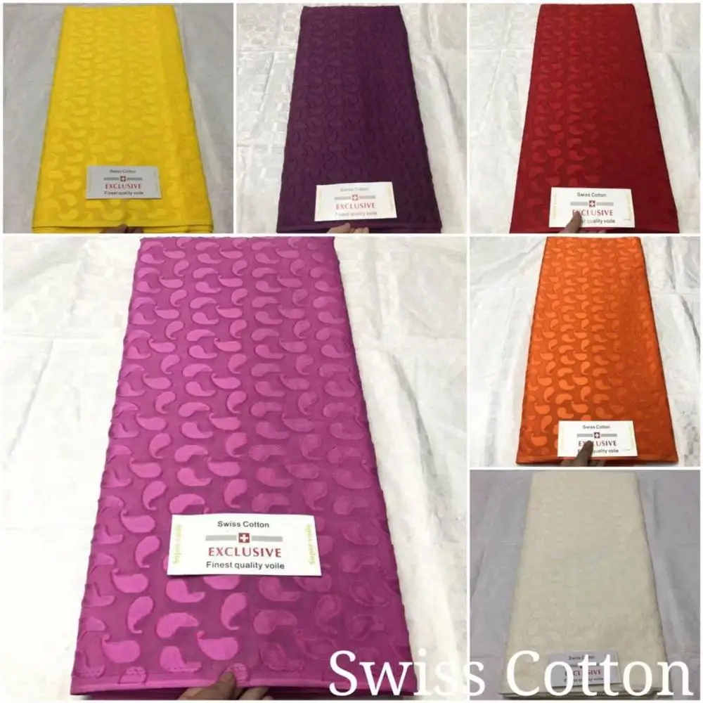 5 ярдов Высококачественная квадратная швейцарская вуаль хлопчатобумажная