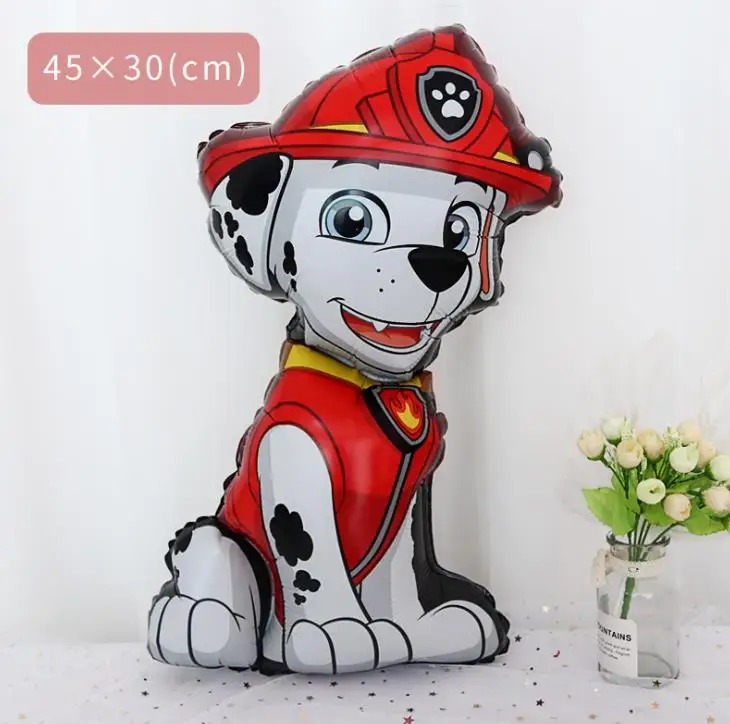 

Dog paw patrol wall stickers birthday Balloons Animal Theme Party Decor Kids Classic Toys Globos Helium Air Inflatable Supply
