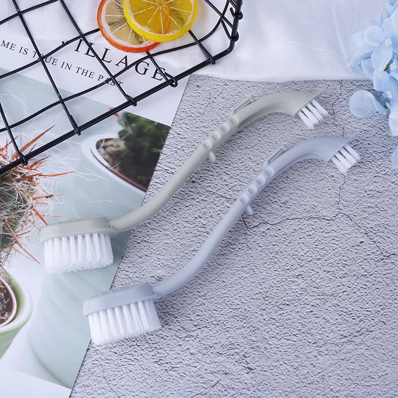 2 цвета щетка для обуви с двойной головкой длинные пластиковые ручки щетки мытья