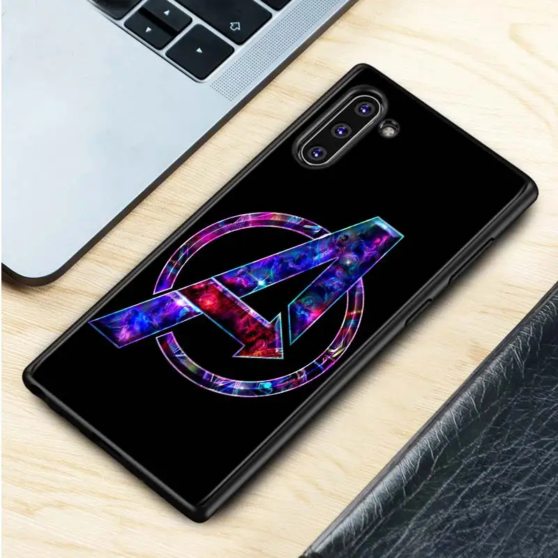 Style 15 Черный силиконовый чехол Мстители Железный человек Капитан Америка для samsung Galaxy Note 10Plus 10 Pro 9 8 S10 S9 S8 Plus S7 S6 Чехол Для Телефона - Цвет: Style 15