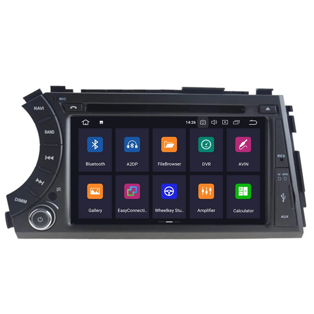 Android 10 4G RAM 3/4G Автомобильная Gps Dvd Мультимедийная кассета для Ssangyong Actyon/Kyron 1024*600 HD