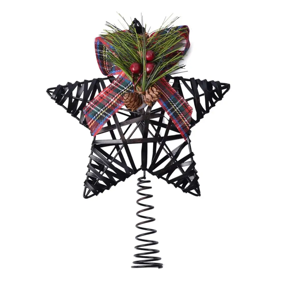 

Топпер для рождественской елки 20 см, звезда, рождественские украшения, кованая железная елка, топ, звезда для украшения дома, Рождественское...