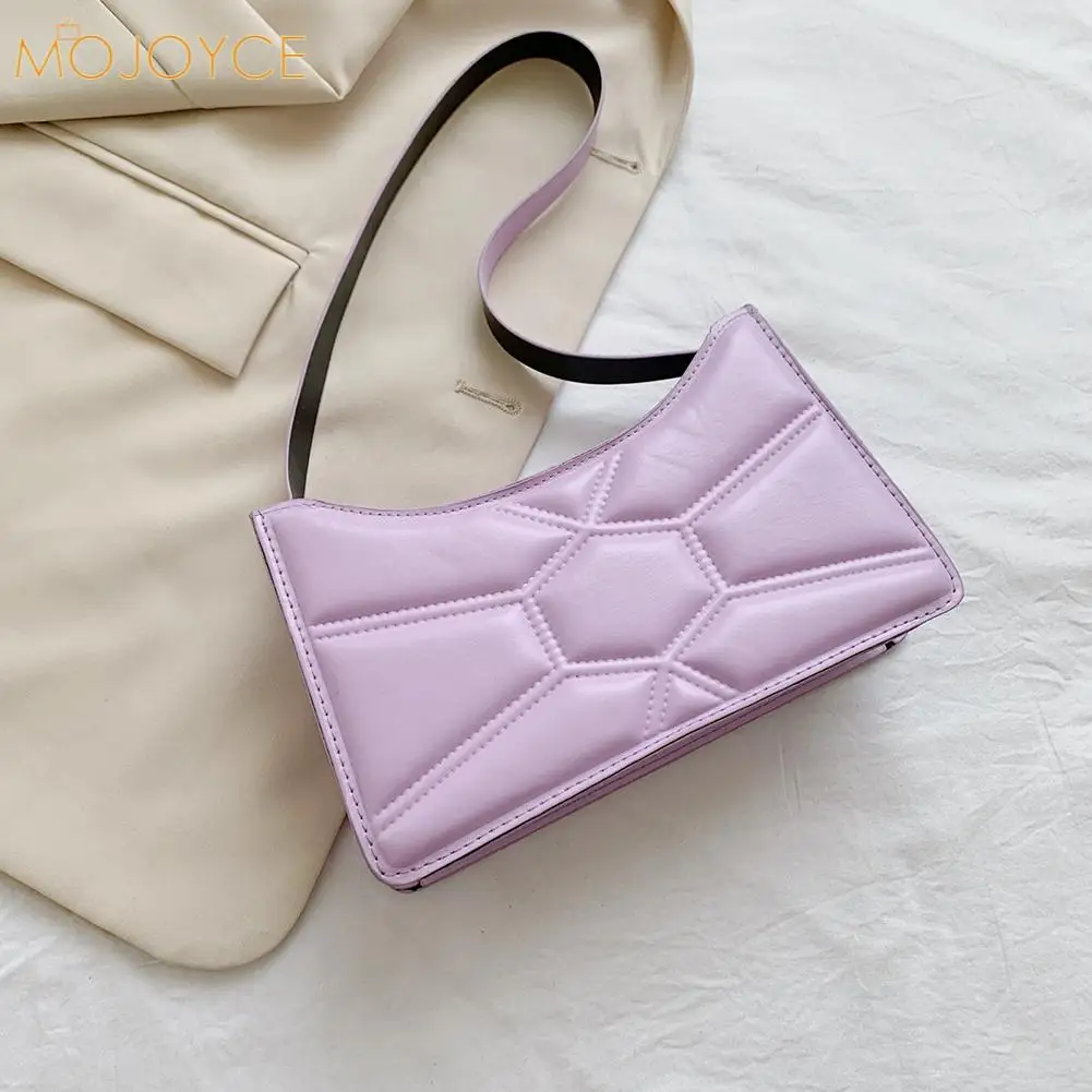 

Fashion Women PU Leather Hobos Shoulder Underarm Bag Casual Ladies Solid Color Small Handbags Purse