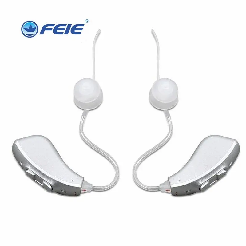

MY-2 1 pair Rechargeable Digital Hearing Aid Ear Severe Loss BTE Sound Amplifier High-Power Hearing Aids for Deafness Elderly