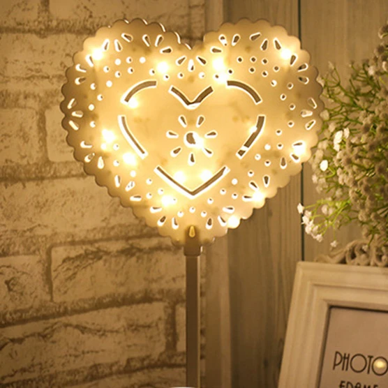 heart Светодиодный ночной Светильник Рождество Decoracion светильник s для дома Спальня Luces светодиодный Decoracion внутренняя елка лампы на солнечных батареях Фея светильник s - Испускаемый цвет: heart