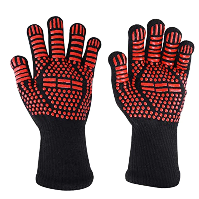 Термостойкие перчатки для барбекю 1 пара прихваток приготовления пищи гриля