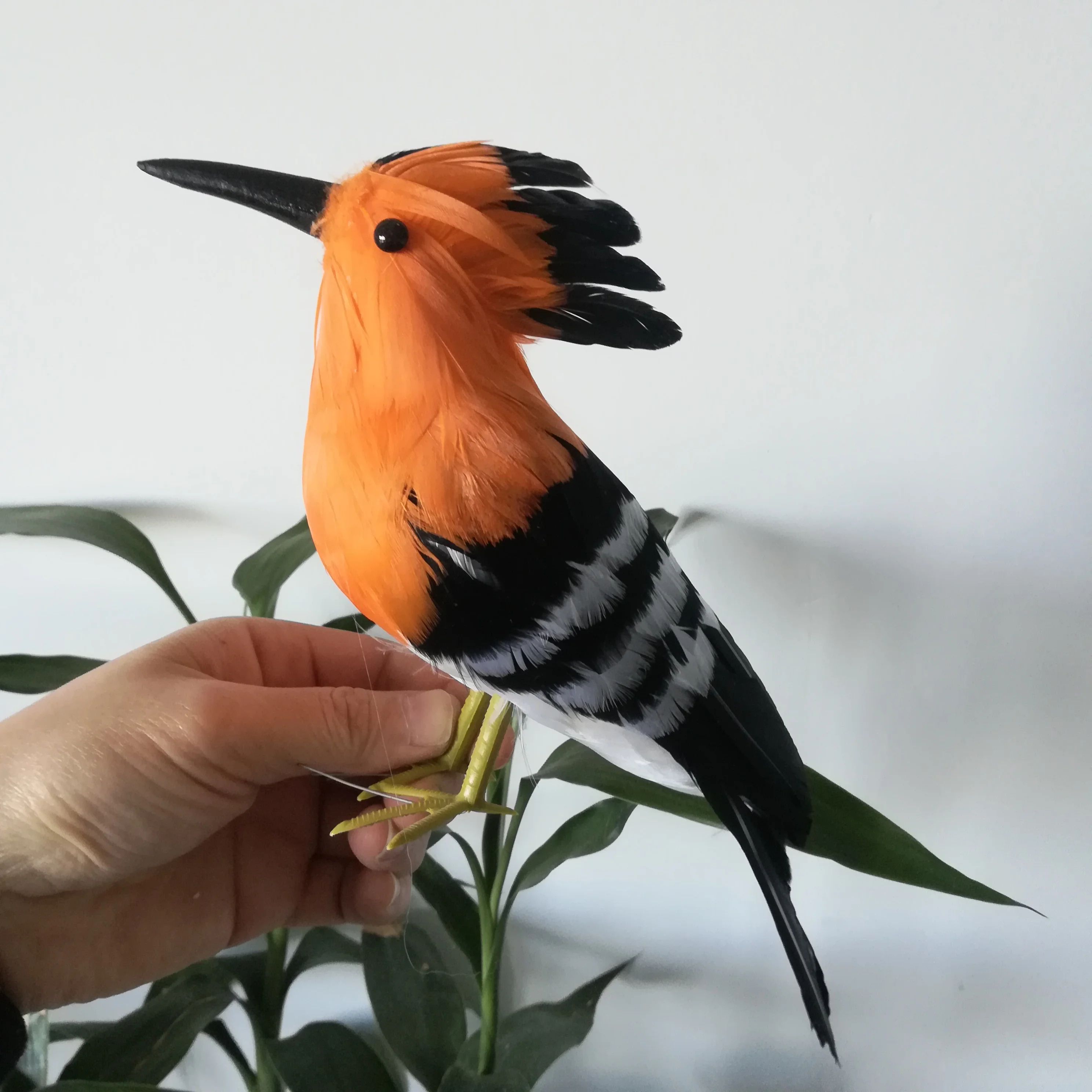 Около 30 см пена и перья Hoopoe птица твердая модель hoopoe сценический реквизит
