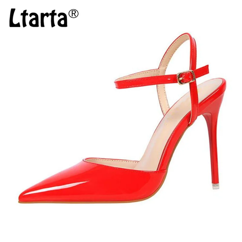 LTARTA/2021 г. Модные туфли лодочки на очень высоком тонком каблуке Пикантные женские