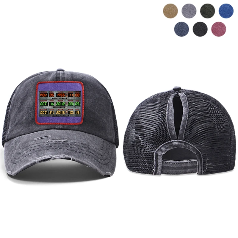 Забавная бейсболка для мужчин и женщин в стиле хип-хоп летняя сетчатая Кепка