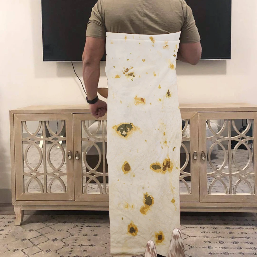 2019 Новая супер мягкая тепловая фланеливая ткань буррито одеяла круглой формы