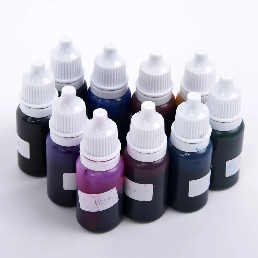 10 шт г прозрачный желе цвета эпоксидной смолы клей для силикона форма из жидкого