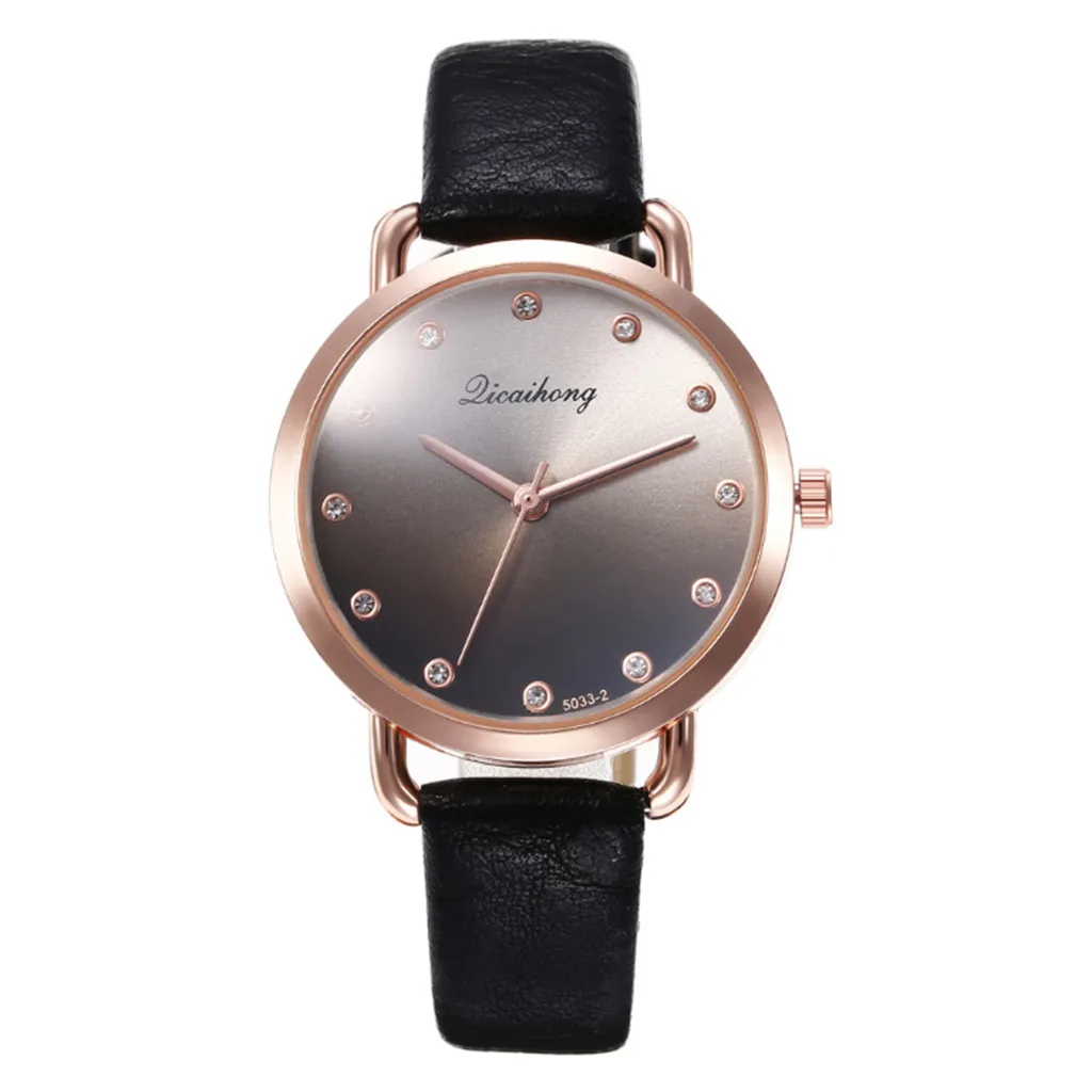 Модные женские часы с ремешком кварцевые со стразами студенческие модели