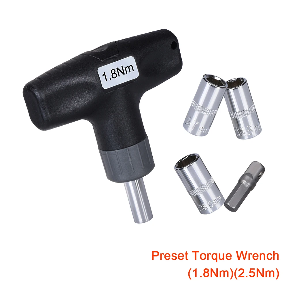

Nozzle Preset Torque Wrench Hex Socket Torque Wrenc Stainless Steel 1.8Nm 2.5Nm DIY 3D Printer Parts MK8 MK10 Volcano V6 Nozzle