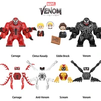 2021 new marvel movie venom carnage figures eddie brock kasady super hero building blocks figures bricks toys kid gift