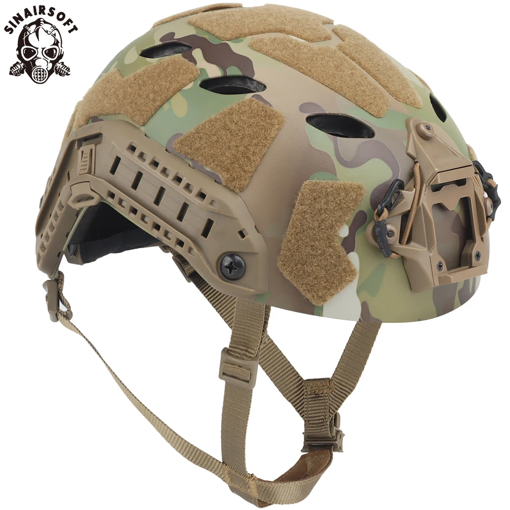 

Tactical FAST SF Helmet Super High Cut Lightweight Modular Bungee Shroud NVGs Skeleton Rail Airsoft Shooting Hunting Paintball