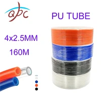 160metersroll 4x2 5mm air hose for compressor polyurethane tubing pneumatic tube pipe pu hoses black transparent red blue