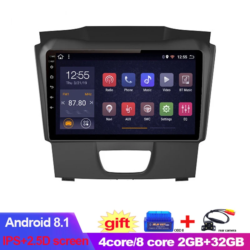 9 дюймов IPS + 2.5D Android 9. 0 2 32G автомобильный DVD GPS навигатор для Isuzu D MAX DMAX 2015 8 1 2016 2017