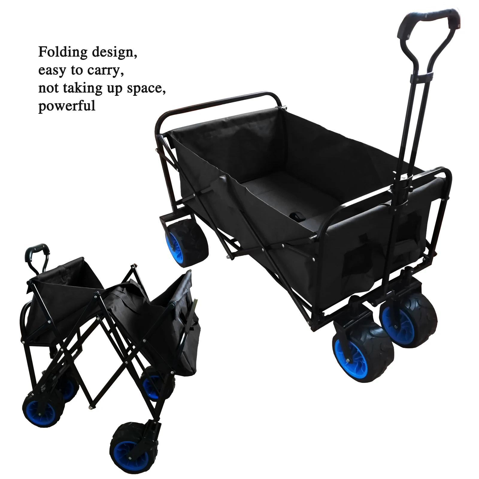 

Outdoor Picnic Camping Car Moving Supermarket Shopping Folding Hand Pushing Portable Trolley Truck Garden Utility Wagon Cart