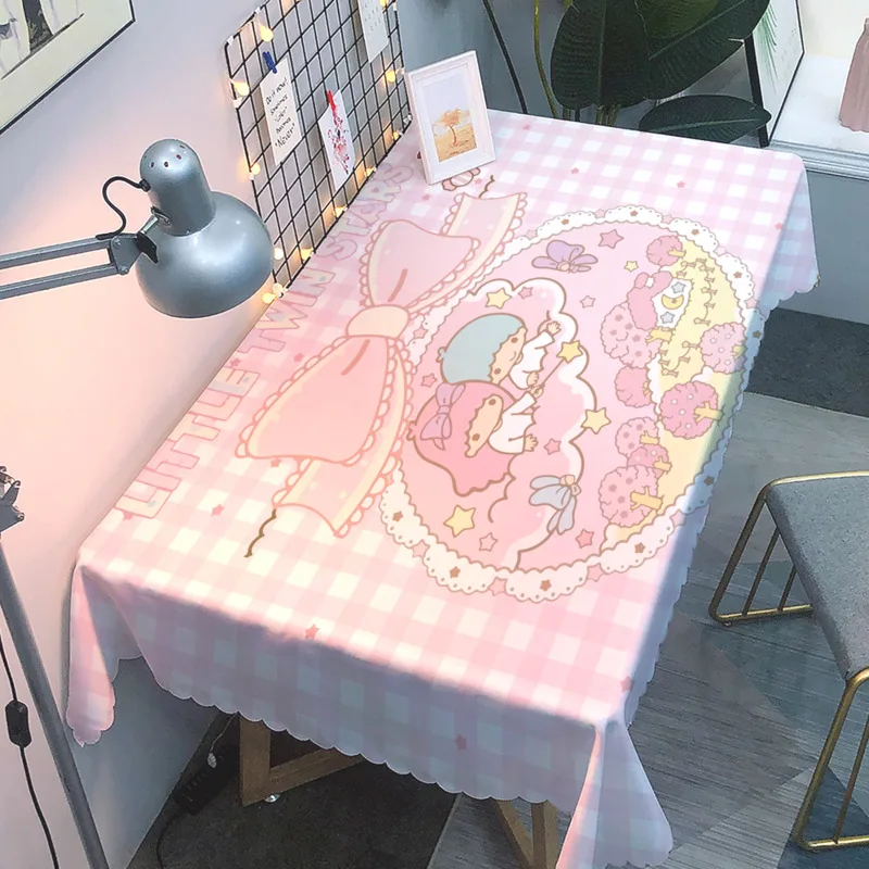

Pop It Korean Style Gemini Cartoon Lovely Tablecloth Waterproof And Anti Scald Household Tablecloth For Restaurant And Kitchen