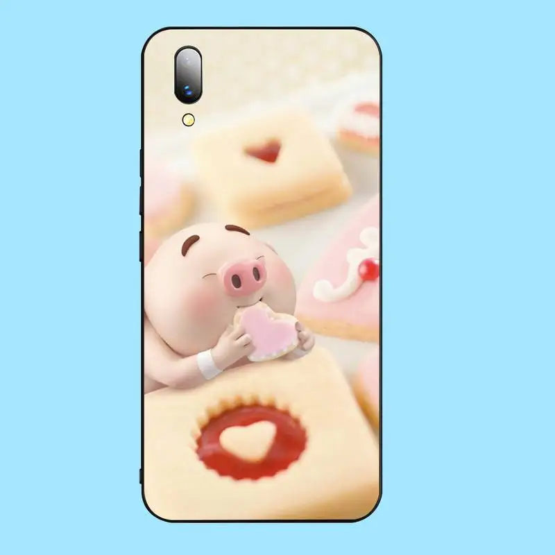 PENGHUWAN свинья милый пердеть чехол для телефона Vivo Y91c Y17 Y51 Y67 Y55 Y93 Y81S Y19 Y7S | Мобильные