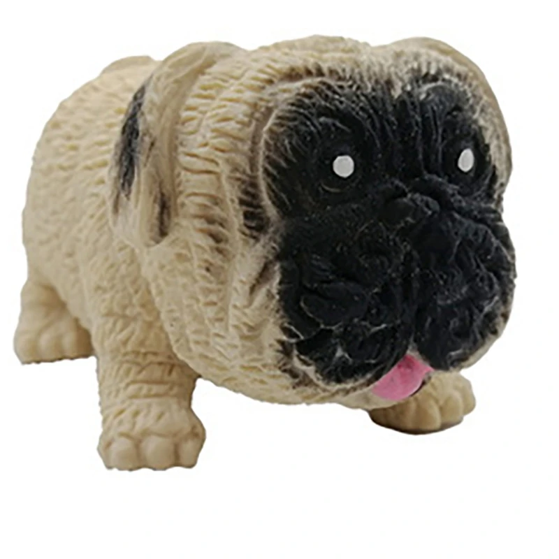 

Creative Venting Decompression Toy Pug Novelty Toy Unzip the Pinch Dog Slow Rebound Toy for Kids Friends Great Gifts