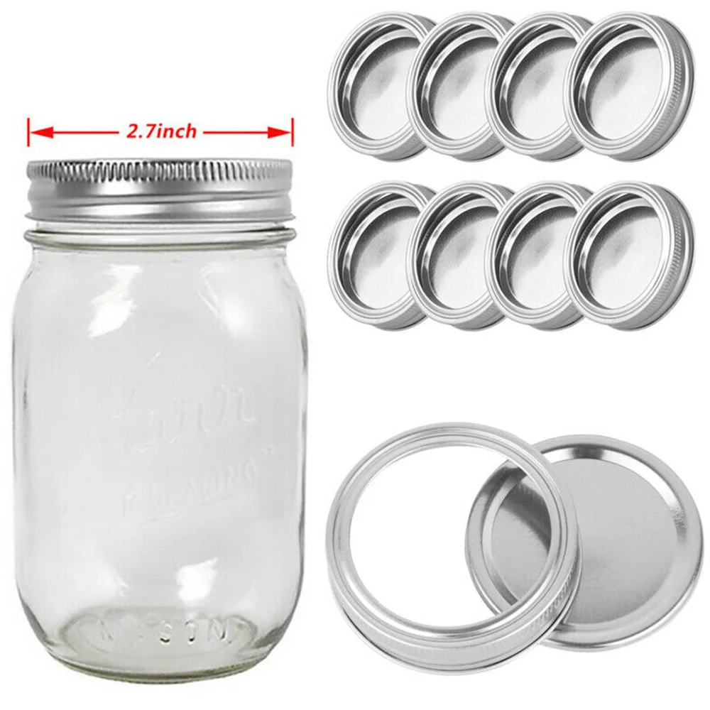 8 шт./компл. обычные крышки для банок герметичные с широким горлышком