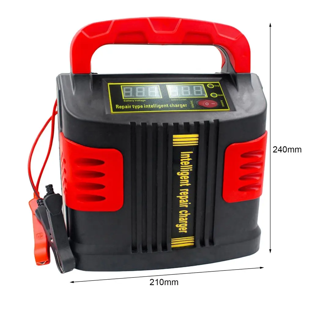 

New Portable Intelligent Charger Auto Motor Vehicle Charger 350W 14A Auto Adjust LCD Battery Charger Car Booster