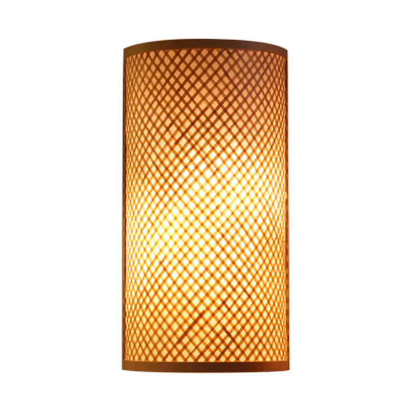 Японские Бамбуковые садовые настенные светильники светодиодные лампы для