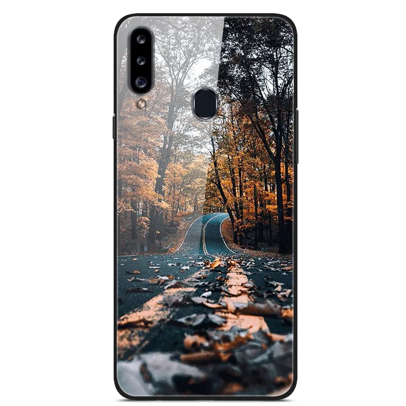 Стеклянный чехол для Samsung Galaxy A20s A 20 s стеклянная задняя крышка A01 A40 A20E 40 20E Coque Funda |